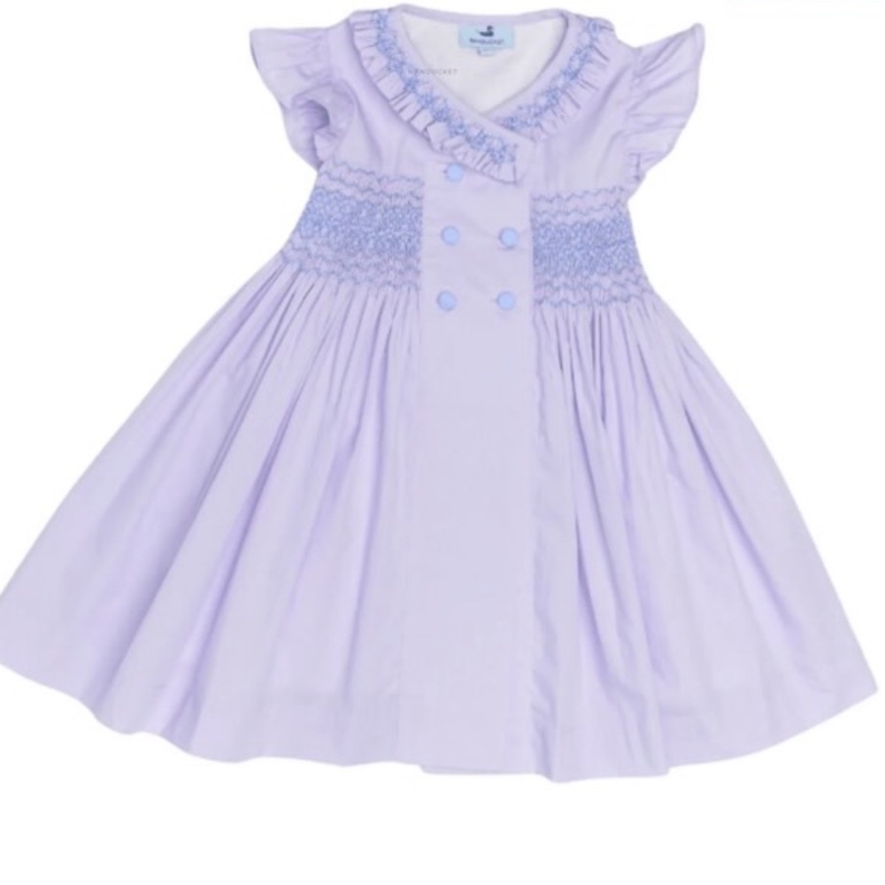 Purple Dress with Buttons